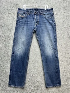 Diesel Larkee BlueJeans Uomo 36x34 (37x33) 0073N Larkee Reg Pulsante Dritto Fly - Foto 1 di 14