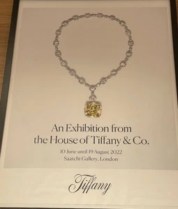 Tiffany & Co Vision & Virtuosity Exhibition 2022 Tiffany Diamond London Poster - Picture 1 of 2