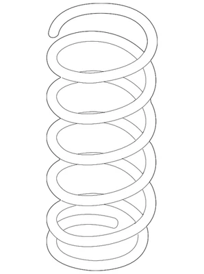 Muelle helicoidal genuino Nissan 54010-EZ11B Foto 1 de 2