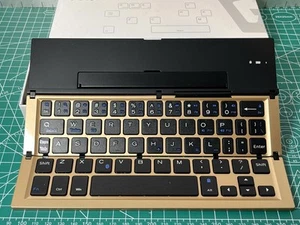 Geyes Klappbare Bluetooth Tastatur Faltbare Kabellose Tastatur Tragbare Tasche - Bild 1 von 4