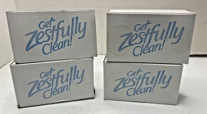 Vintage Zest Zestfully Clean 3.2 oz. Sealed Soap Bars 4 Bars Made in USA Sealed! - Picture 1 of 3