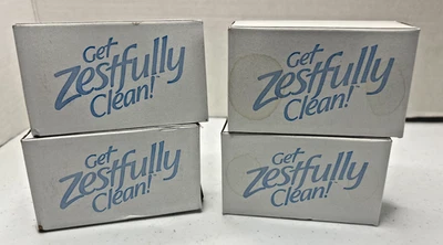 Vintage Zest Zestfully Clean 3.2 oz. Sealed Soap Bars 4 Bars Made in USA Sealed! - Image 1 of 3