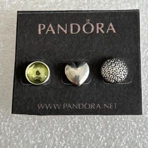 Authentic Pandora 🌟 Mini petite floating charms Trio August birthday 🌟 792615 - Picture 1 of 3