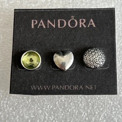 Authentic Pandora 🌟 Mini petite floating charms Trio August birthday 🌟 792615 - Image 1 of 3