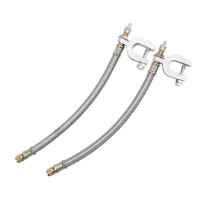 2 Pieces Dual Wheel Valve Stem Extender Extention 9.8 Stainless Steel/Flexible - Picture 1 of 12