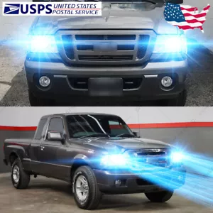 For Ford Ranger 1993-2011 2X LED Headlight Kit 9007 HB5 8000K Hi/Lo Beam Bulb GL - Picture 1 of 12