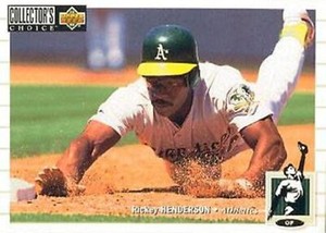 1994 Collector's Choice #510 Rickey Henderson Oakland Athletics HOF