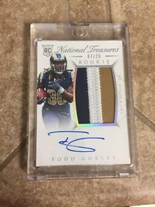 2015 National Treasures Todd Gurley Auto RPA 3 Color Patch RC Auto /25 Rams - Picture 1 of 4