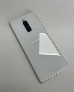 SONY XPERIA 1 Japonia Wersja au SOV40 Odblokowany Biały Telefon komórkowy W idealnym stanie! OLED 4K - Zdjęcie 1 z 6