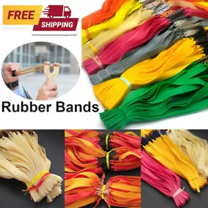 20Pcs Flat Rubber Bands Slingshot Hunting Catapult Replacement Elastic Tapered - Picture 1 of 21