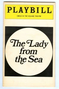 Vintage 1976 LADY FROM THE SEA Broadway Playbill! Vanessa Redgrave! Pat Hingle! - Picture 1 of 4