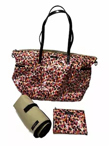 Borsa pannolini multicolore vintage 3 pezzi Kate Spade New York + fasciatoio + marsupio - Foto 1 di 10