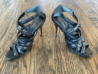 Женские черные кожаные ремни на каблуке Cole Haan Air Shayna D34542 размер США 7,5B - Изображение 1 из 4