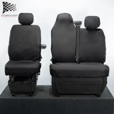 FUNDAS ASIENTO DELANTERAS RENAULT MASTER A MEDIDA (2010 EN ADELANTE) NEGRAS 236 Foto 1 de 4