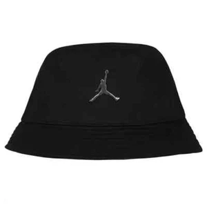 Nike Air Jordan Metal Jumpman Apex Black Bucket Hat Unisex Kids' Size 8-20 NEW - Picture 1 of 3