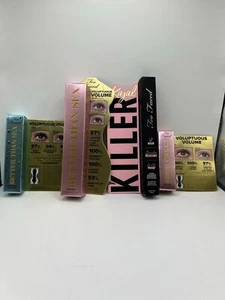 Too Faced BUNDLE Better Than Sex Mascaras & Killer Kajal Eye Liner NEW 4 Items