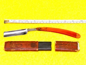 GORGEOUS GENCO GENEVA N.Y. STRAIGHT RAZOR in ORIGINAL FACTORY BOX - GOLD SEAL - Picture 1 of 12