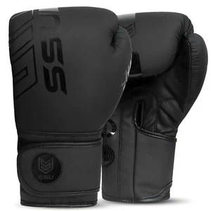 Guantoni da boxe SSU 14 oz MMA Muay Thai Sparring Punching Training Uomo Donna - Foto 1 di 9