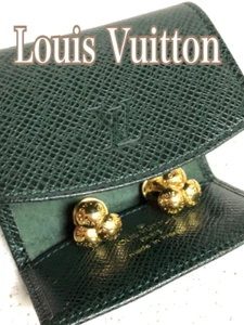 Louis Vuitton Button de Manchette Bouquet de Crew Cufflinks Gold Plate Authentic - Picture 1 of 10