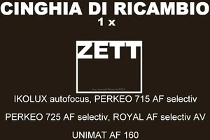 ★ CINGHIA DI RICAMBIO MOTORE 1 x DIAPROIETTORE ZETT VEDI MODELLI, ENTRA!★ - Imagen 1 de 1