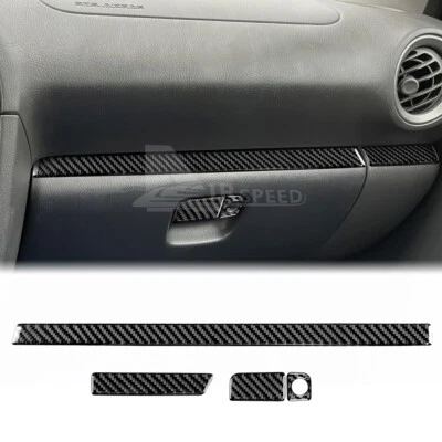 Passenger Storage Box Cover Carbon Fiber Sticker For Subaru Impreza STI 2002-04 - Image 1 of 4