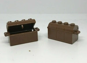 LEGO Castle : 2x Malle Coffre - Réf 4738ac01 marron rougeâtre - Set 10176 10305 - Imagen 1 de 1