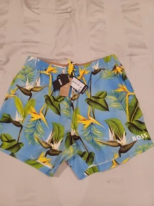 Hugo Boss Black label PIRANHA Swim trunks Quik-dry size XL - Picture 1 of 6
