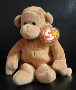 Rare Retired Ty Beanie Baby Bongo The Monkey 1995 ERRORS NWT ORIGINAL OWNER F/S - Picture 1 of 9