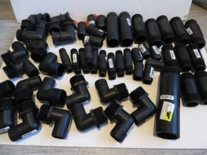 Polypropylene Black Fittings- 52 Pieces -New - Picture 1 of 3