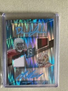 2015 SPECTRA ASPIRING BLUE PRIZM DAVID JOHNSON/MIKE DAVIS DUEL ROOKIE AUTO 3/15! - Picture 1 of 3