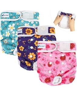 NIP Pet Soft Washable Female Diapers (3 Pack) Sz XL $29.99 Retail - Picture 1 of 6