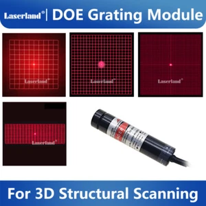 Red Grid Matrix 3D Scanner Laser Structural Light Source DOE Diffraction Grating - Picture 1 of 10