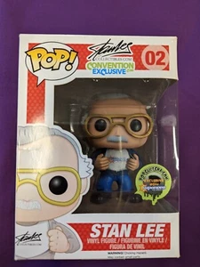 Stan Lee Pop vinyl 02 Supanova 2014 Popcultcha exclusive Blue shirt. + Protector - Picture 1 of 9