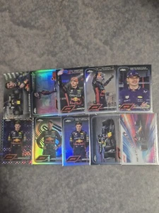 2024 Topps Chrome F1 Checker Flag Refractor Max Verstappen Inserts All Cards - Picture 1 of 1