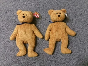 2 Ty Beanie Babys - Fuzz - Der Bär - 1999 - Neuwertig - Bild 1 von 3