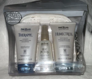 Nexxus Travel Set Borsa con Cerniera Shampoo Balsamo 5,1 oz Spray per Styling 2 oz A15 - Foto 1 di 8