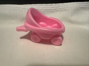 Mattel Fisher Price Little People Pink Baby Buggy/Stroller - Picture 1 of 5