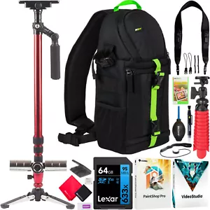 Vivitar ST-6000 59" Video Photo Stabilizer Tripod +Deco Photo Photography Bundle - Picture 1 of 10