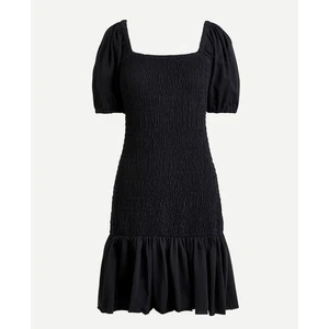 J. Crew gesmoktes Milkmaid Puffärmel Minikleid Damen klein schwarz Witchy Goth - Bild 1 von 8