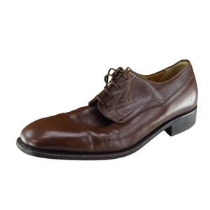 Nordstrom Men Size 8 D Brown Leather Oxford Dress Shoes Classic Formal Style - Picture 1 of 8