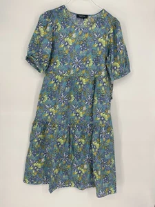 Neu mit Etikett Modcloth Stufen Kurzarm Midikleid mehrfarbig geblümt Größe Medium - Bild 1 von 5