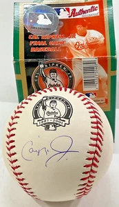 CAL RIPKEN JR  SIGNED BASEBALL OML AUTO STEINER / RIPKEN COA + GLASS BALL HOLDER - Picture 1 of 8