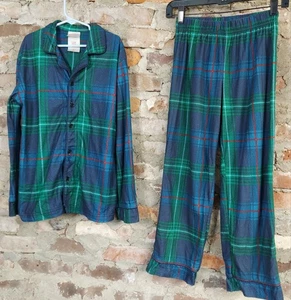 Conjunto de pijama a cuadros Wondershop At Target para niños talla 10 Navidad verde azul Q - Imagen 1 de 4