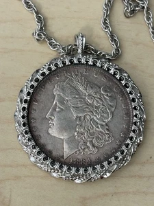 Collar dólar plata Morgan 1884 - Imagen 1 de 8