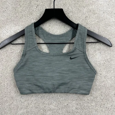 Sutiã esportivo Nike feminino tamanho XS cinza pulôver corrida sem fio - Imagem 1 de 4