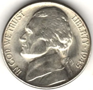 1945 S JEFFERSON 35% ARGENTO NICHEL IN CONDIZIONI BU pz 03 - Foto 1 di 4