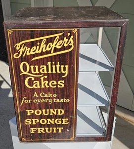 Freihofer’s Quality Cakes Counter Display — 1920's Country Store — Tin & Glass - Picture 1 of 10