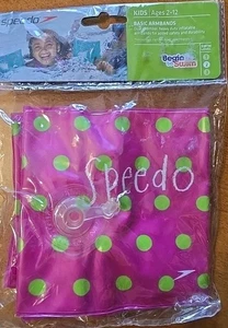 Speedo Begin To Swim Polka-Dot Arm Bands Ages 2-12 Swim Level 2 - Picture 1 of 2