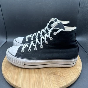 Converse All Star Lift Hi Womens Size 9.5 Shoes Thick Sole Chunky Black 560845F - Picture 1 of 8