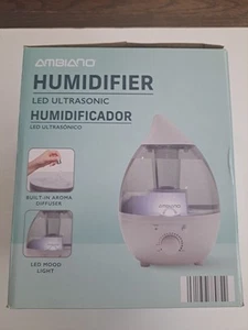 AMBIANO LED Ultraschall Luftbefeuchter 1,3L Fassungsvermögen - Bild 1 von 6